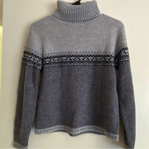 Vintage turtleneck blue faire aisle sweater size:S